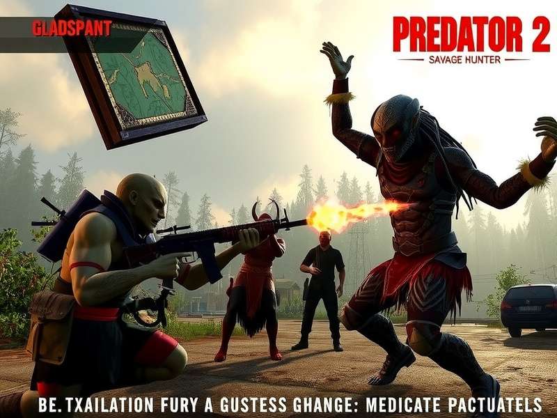 Predator Fury Savage Hunter gameplay screenshot showing combat mechanics