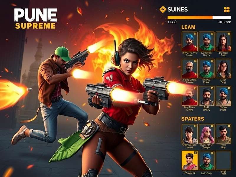 Pune Predator Supreme map showing diverse Indian-inspired locations