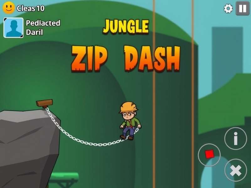 Jungle Zip Dash Pro Game Interface