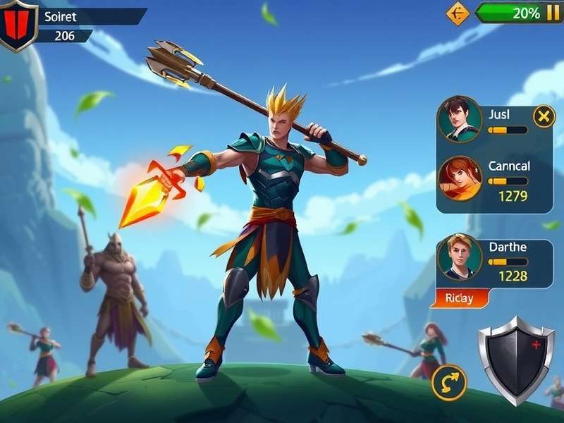 Volley Titan King gameplay screenshot showing character action