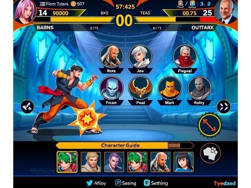 Fantasy Fighter Pro character selection screen