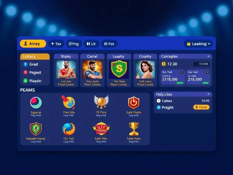 Elite Kabaddi Fantasy gameplay and interface