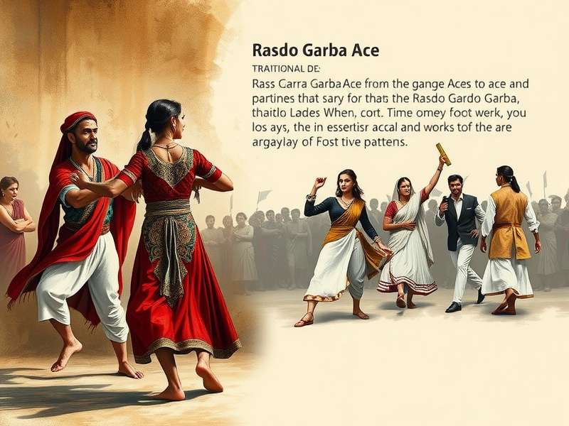 Traditional Rasdo Garba Ace gameplay during festival