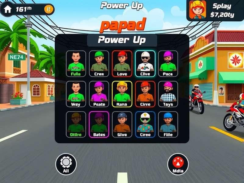 Papad Rapid Racer gameplay screenshot showing vibrant Indian streets