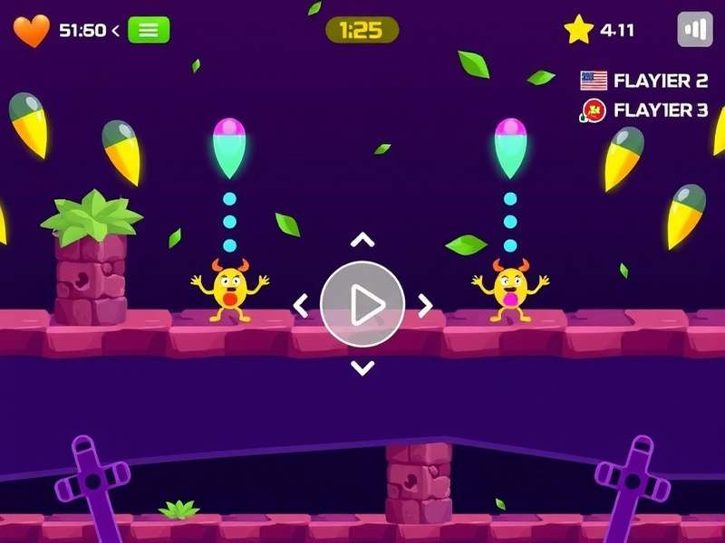 Holi Hyper Run gameplay screenshot showing colorful characters