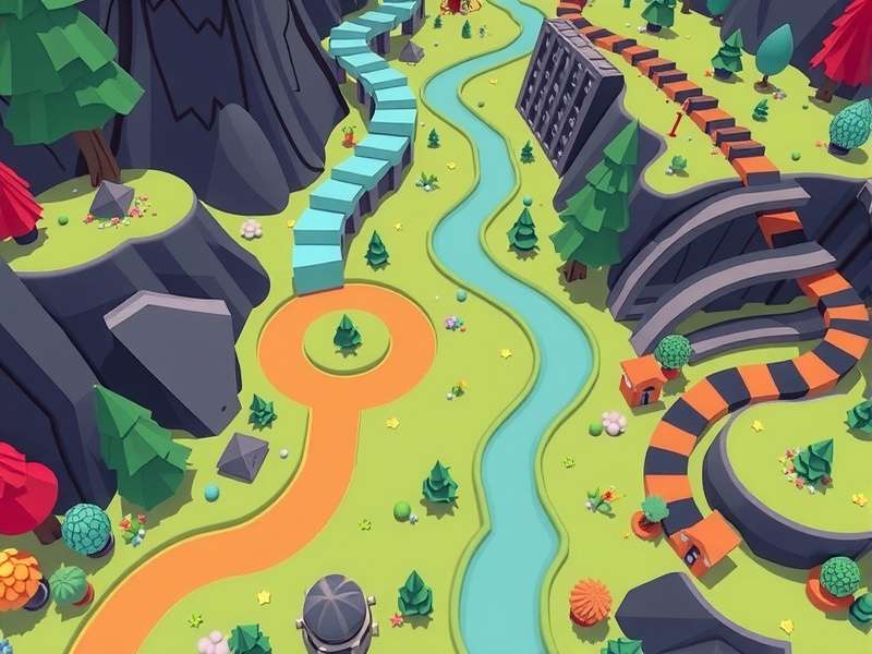 Tint Trail gameplay showing colorful paths and strategic elements