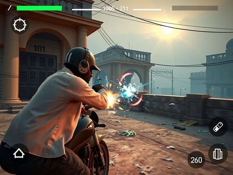 Superhot Desi Riot story scene showing Indian cityscape