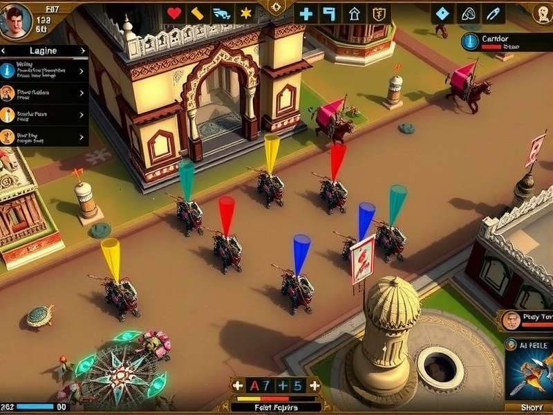 Raj Rush Supremacy visual design showcasing Indian architectural elements