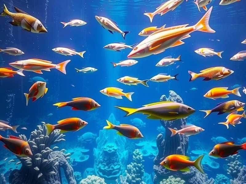 Large pelagic species in Indian Ocean Aquarium