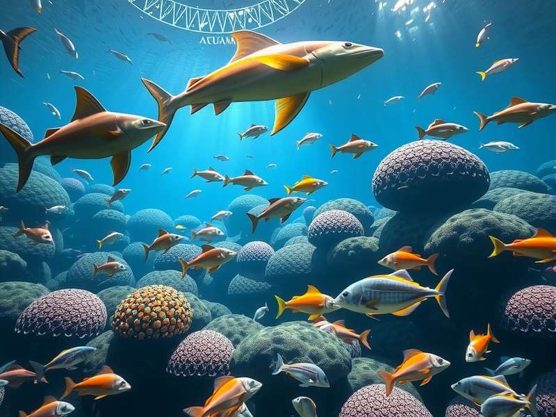 Indian Ocean Aquarium gameplay showing diverse marine life