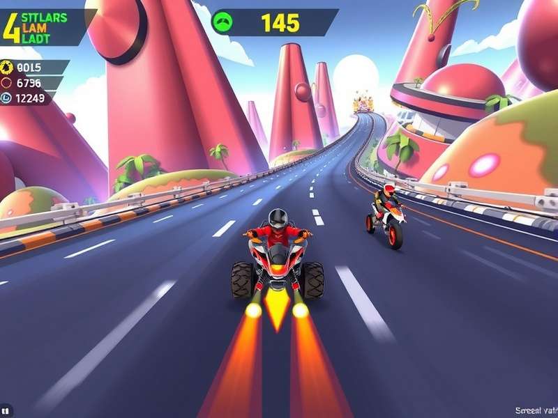 Dynamic Dash multiplayer race showing competitive gameplay