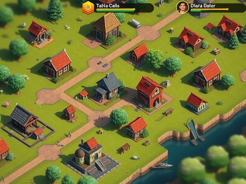 Township Rural Haven gameplay showing village development