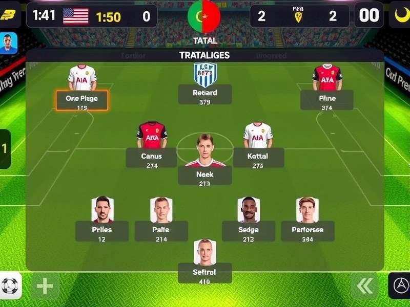 FIFA Mobile Strategy Pro team management interface
