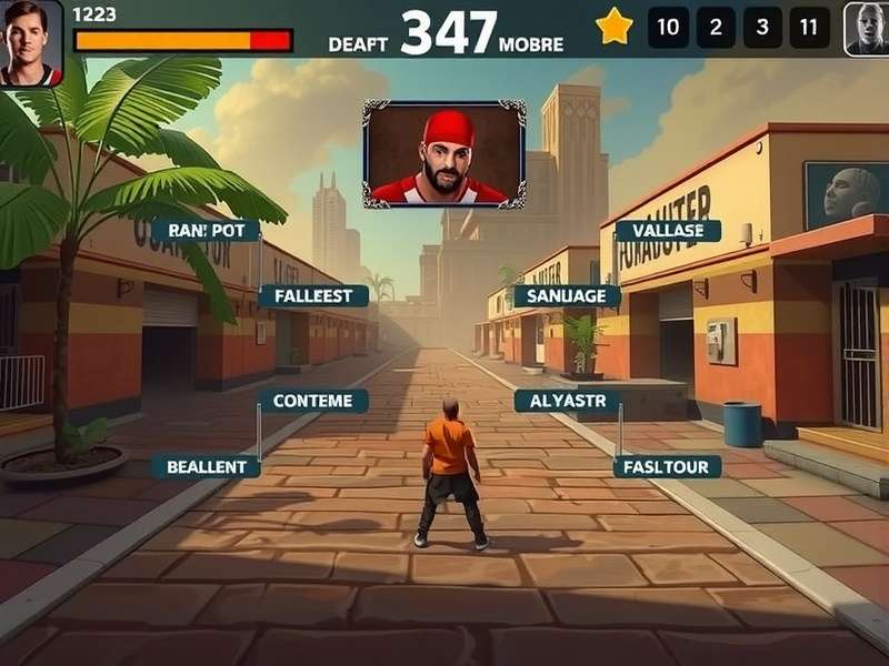 Slum Swish Pro Ultimate gameplay screenshot showing character and environment