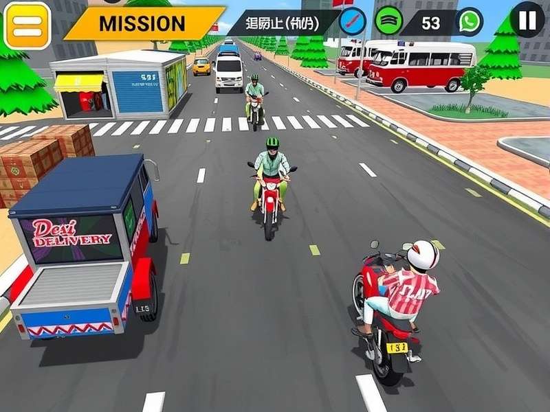 Different location settings in Desi Delivery game