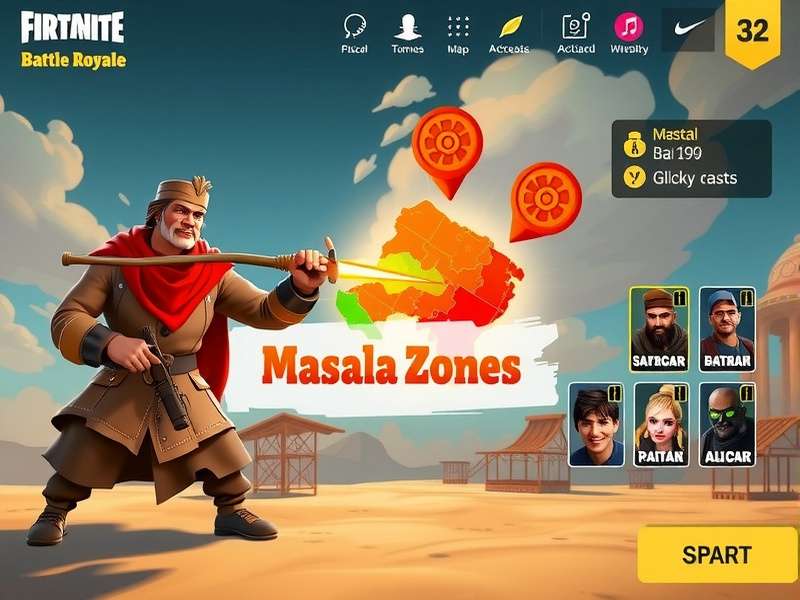 Bhaji Battle Royale character selection screen