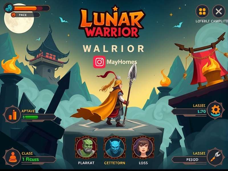 Lunar Quest Warrior development team working on game design