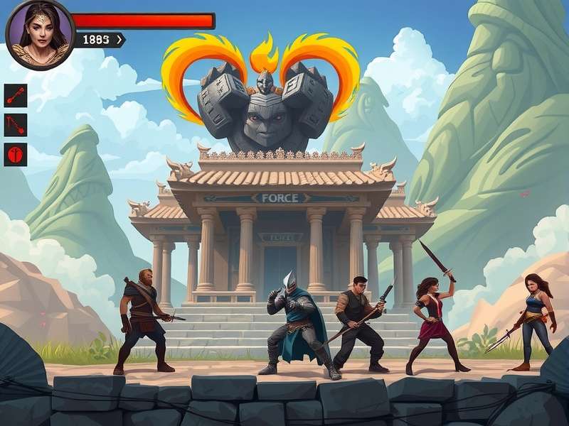 Force Fury character lineup showing diverse heroes