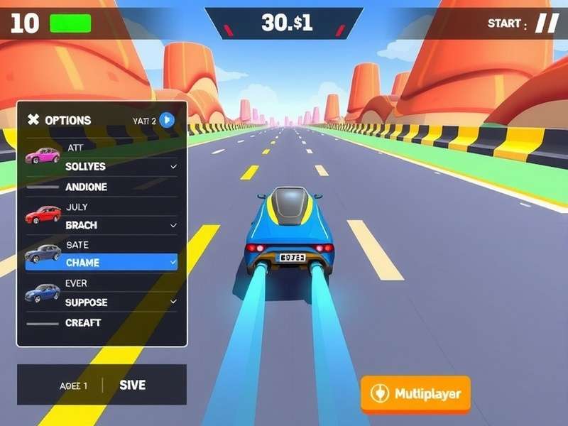 Dynamic Dash vehicle customization screen showing various options