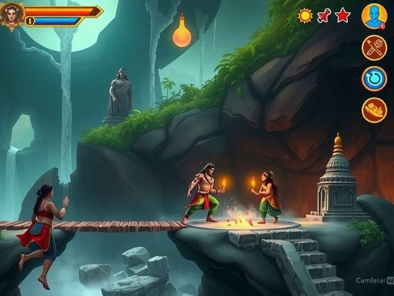 Shiva S Enigmatic Journey feature showcase with multiple game elements