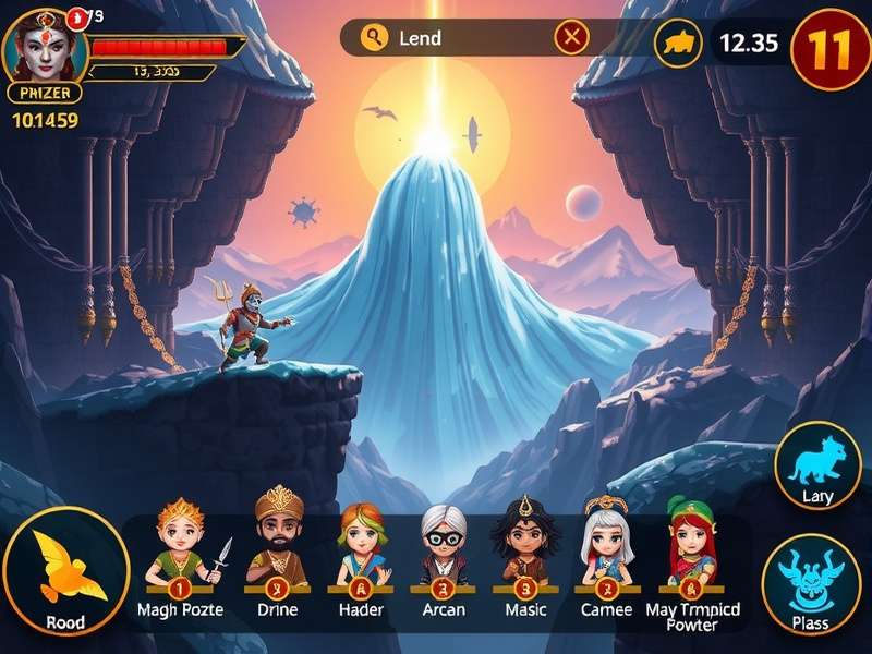 Krishna S Heavenly Trek puzzle and combat mechanics