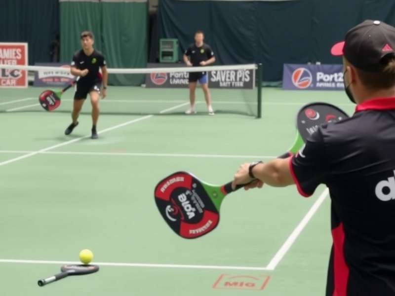 Power Stroke Paddle Pros tournament action with intense gameplay