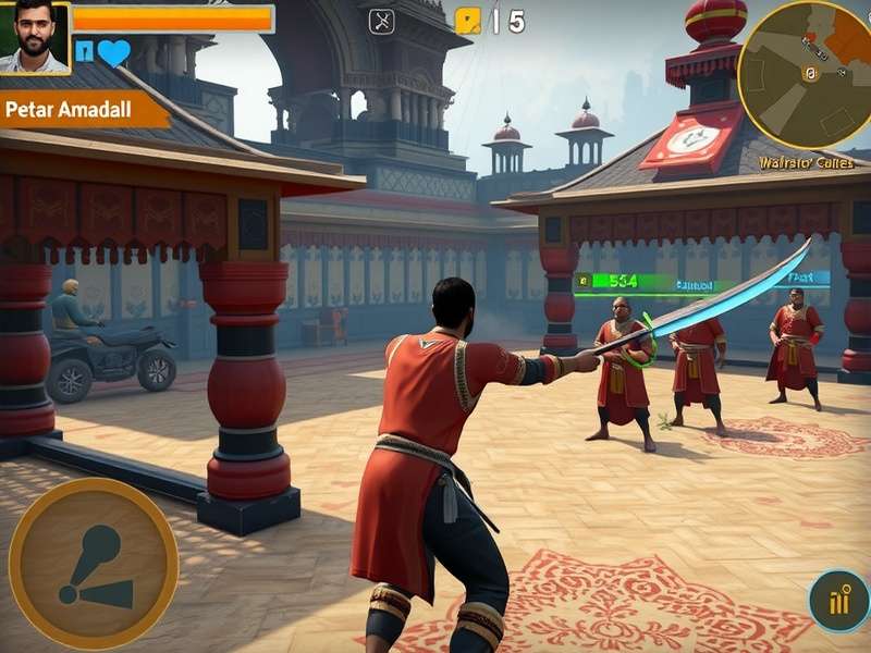 Pune Warriors Odyssey gameplay screenshot showing character in traditional Maharashtrian setting