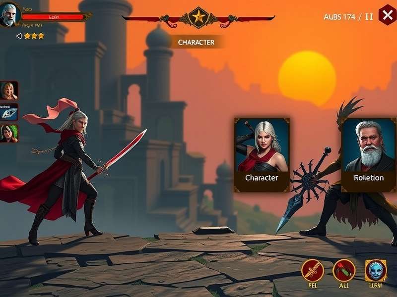 Valor Of Karna character progression interface