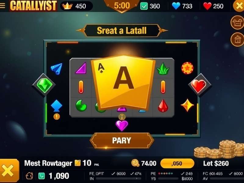 Cash Catalyst Ace gameplay interface showing strategic elements