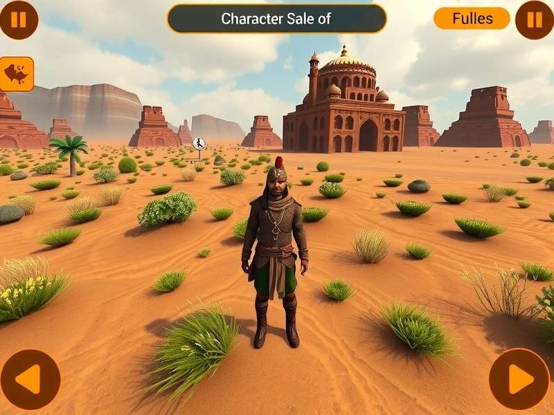 Cumin Adventure Trail gameplay screenshot showing character in Indian landscape