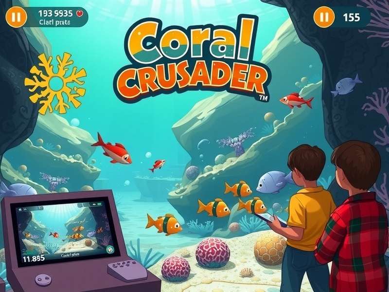 Coral Crusader gameplay showing vibrant underwater environment