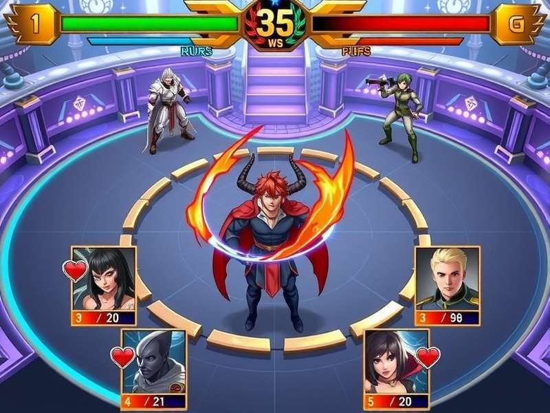 BFC Champion Rush gameplay screenshot showing character selection and battle interface
