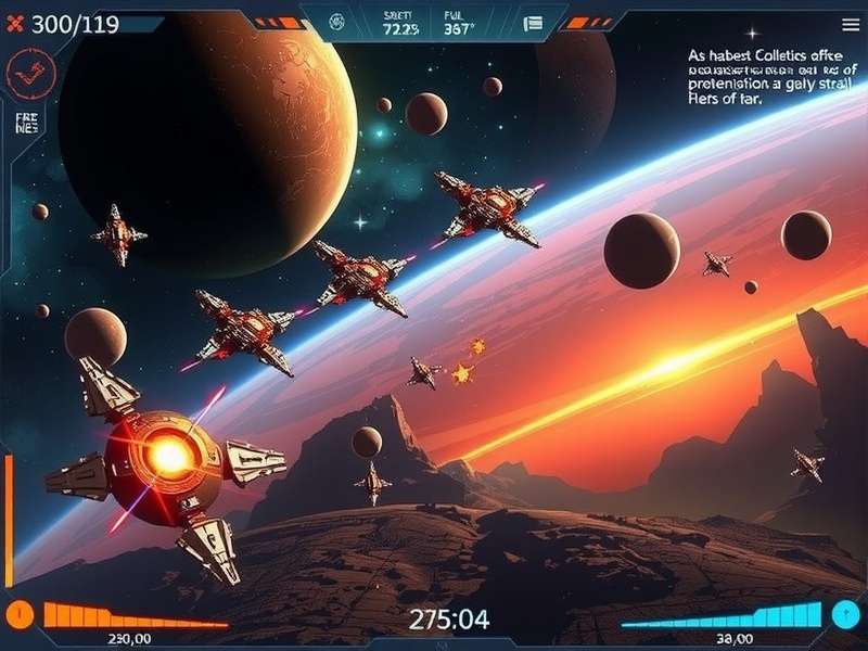 Goan Nebula Nemesis gameplay screenshot showing space combat