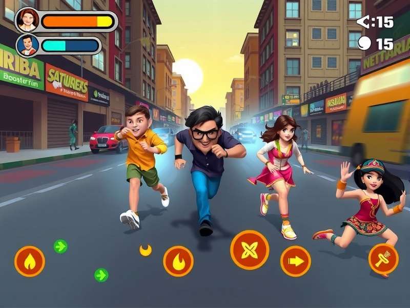 Bombay Run Legend gameplay screenshot showing character running through Mumbai streets