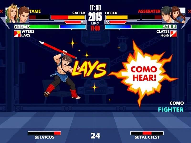 Pixel Fighters Universe gameplay screenshot showing character selection