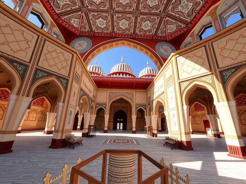 Jama Masjid Journey gameplay screenshot showing the majestic mosque architecture