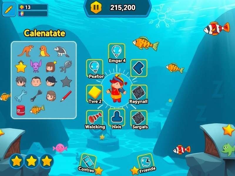 Aqua Adventure Awaits character customization screen