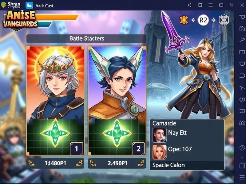 Character classes showcase in Anise Royal Vanguards