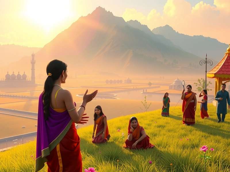 Assam Glamour Odyssey character interaction scene