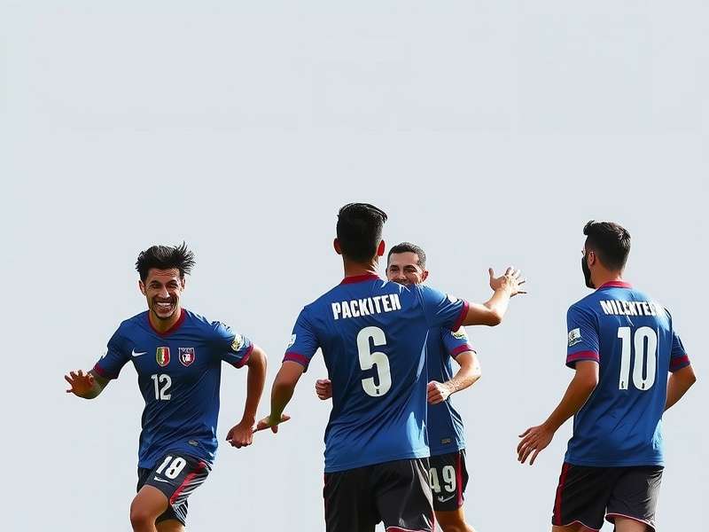 Goa Skillful Midfielders team celebration after scoring a goal