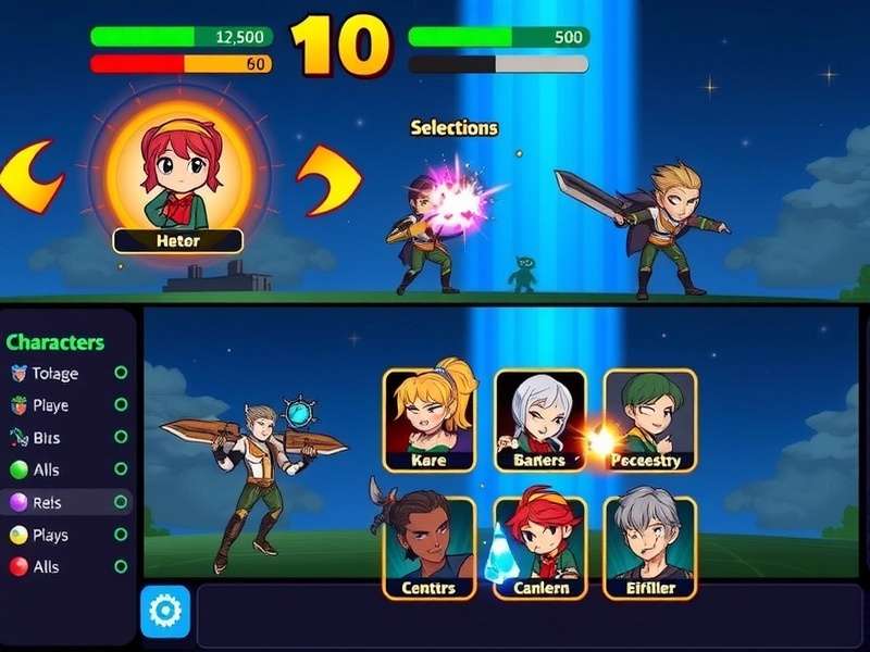 Hyper Hero Star Zoom battle scene showing special effects and character abilities