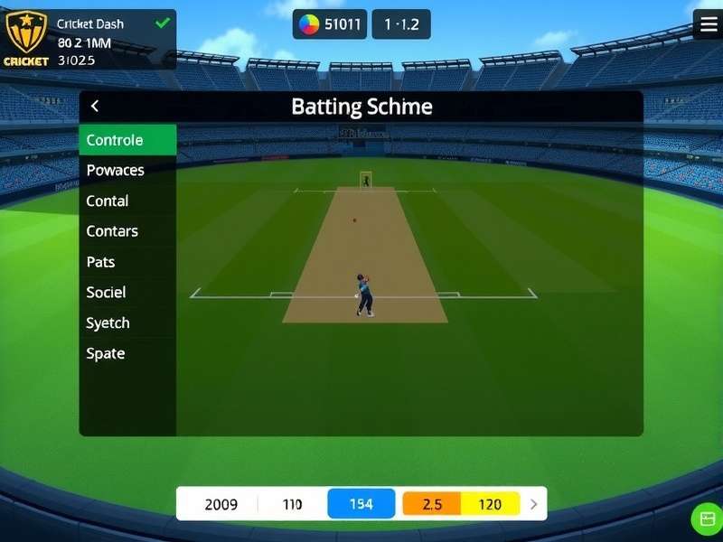 Cricket Dash 2024 control scheme demonstration