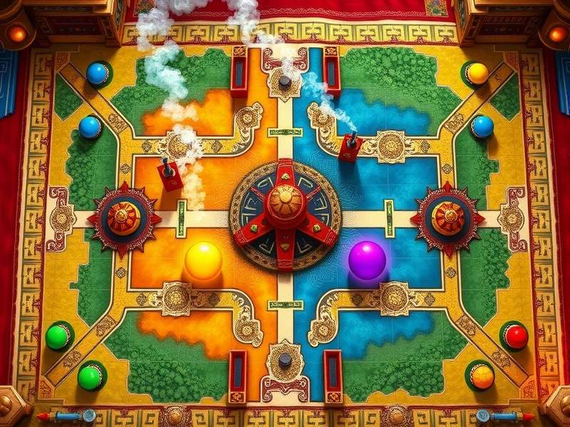 Traditional Margao Wondrous Path game board setup