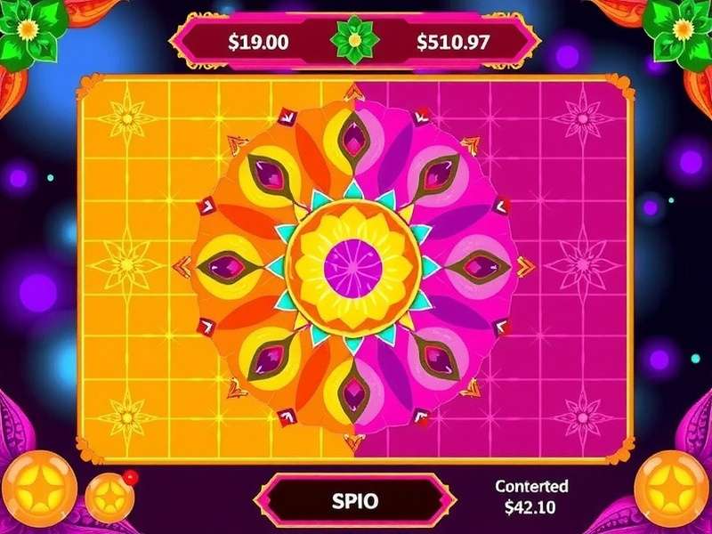 Sari pattern matching gameplay in Sari Spin Wizard