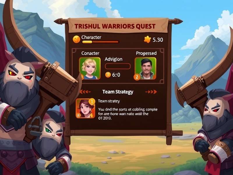 Trishul Warriors Quest character progression interface