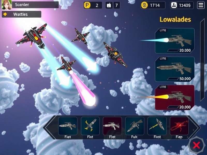 Sky Conflict Masters gameplay screenshot showing aerial combat