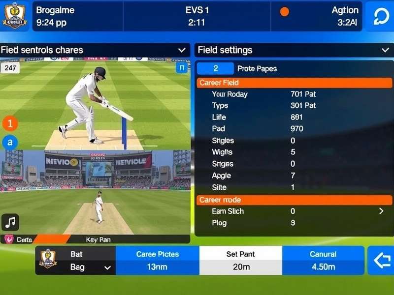 Bharat Cricket Challenge career mode progression screen