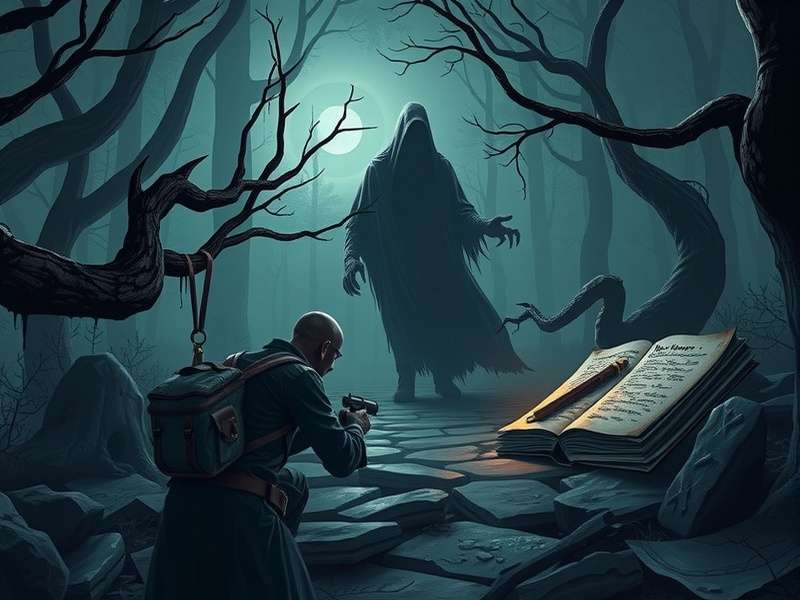 Nagaon Scary Sanctuary game environment showing haunted forest