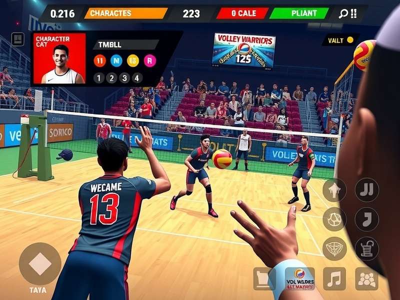 Volley Warriors India esports tournament with professional players and audience