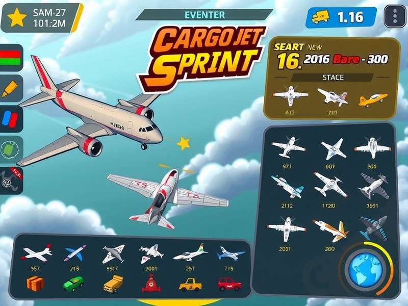 Cargo Jet Sprint aircraft customization interface